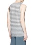 Back View - Click To Enlarge - T BY ALEXANDER WANG - Stripe burnout tank top