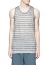 Main View - Click To Enlarge - T BY ALEXANDER WANG - Stripe burnout tank top