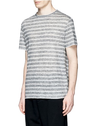 Front View - Click To Enlarge - T BY ALEXANDER WANG - Stripe burnout T-shirt