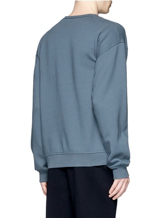 Back View - Click To Enlarge - T BY ALEXANDER WANG - Vintage fleece cotton blend sweatshirt
