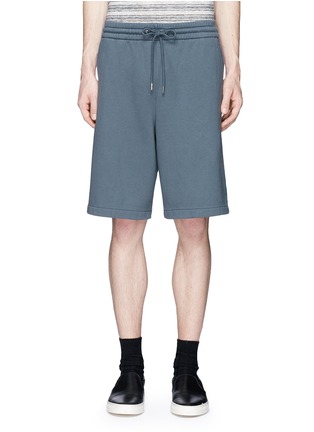 Main View - Click To Enlarge - T BY ALEXANDER WANG - Vintage fleece cotton blend sweat shorts