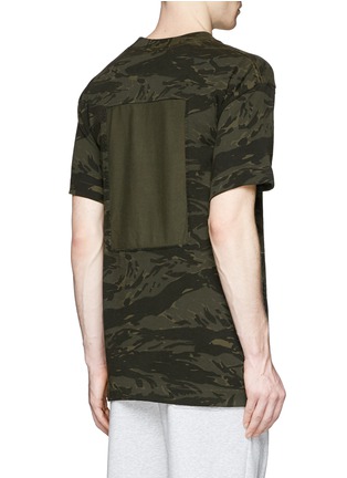 Back View - Click To Enlarge - T BY ALEXANDER WANG - Camouflage print T-shirt