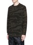 Front View - Click To Enlarge - T BY ALEXANDER WANG - Camouflage print long sleeve T-shirt