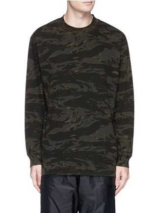 Main View - Click To Enlarge - T BY ALEXANDER WANG - Camouflage print long sleeve T-shirt