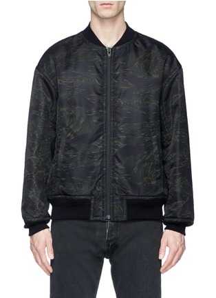Main View - Click To Enlarge - T BY ALEXANDER WANG - Camouflage print back patch bomber jacket