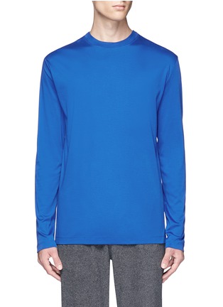 Main View - Click To Enlarge - T BY ALEXANDER WANG - Mercerised cotton long sleeve T-shirt