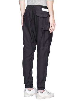 Back View - Click To Enlarge - R13 - Cotton-hemp twill cargo pants