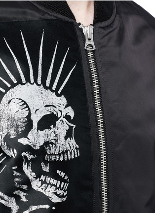 Detail View - Click To Enlarge - R13 - Skull appliqué MA-1 bomber jacket