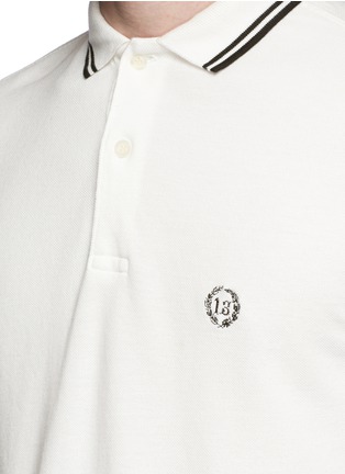Detail View - Click To Enlarge - R13 - Contrast tipping cotton polo shirt
