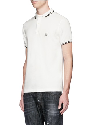 Front View - Click To Enlarge - R13 - Contrast tipping cotton polo shirt