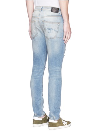 Back View - Click To Enlarge - R13 - 'Skate' slim fit ripped jeans