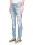 Front View - Click To Enlarge - R13 - 'Skate' slim fit ripped jeans