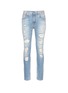 Main View - Click To Enlarge - R13 - 'Skate' slim fit ripped jeans