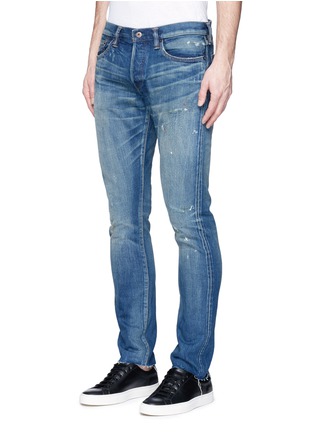 Front View - Click To Enlarge - SIMON MILLER - 'Mito' paint spot distressed jeans