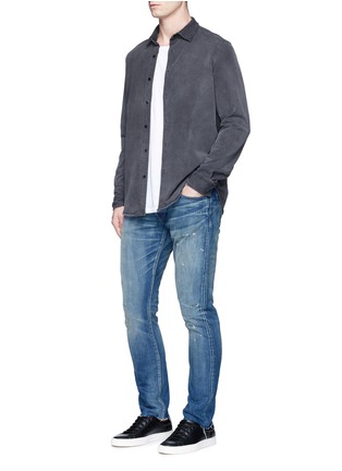 Figure View - Click To Enlarge - SIMON MILLER - 'Mito' paint spot distressed jeans