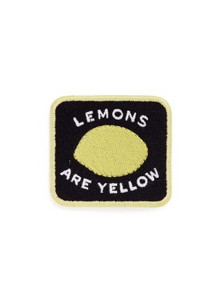 Main View - Click To Enlarge - MARC JACOBS - 'Lemons are Yellow' embroidered patch