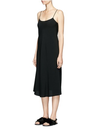 Front View - Click To Enlarge - THE ROW - 'Gibbons' crepe midi dress