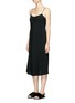 Front View - Click To Enlarge - THE ROW - 'Gibbons' crepe midi dress