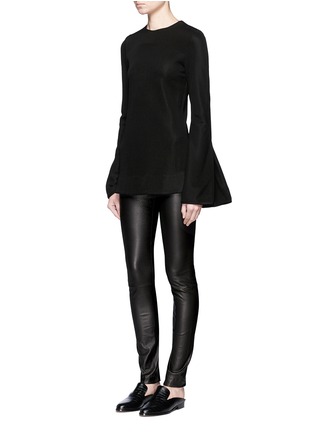 Figure View - Click To Enlarge - THE ROW - 'Moto' stretch leather pants