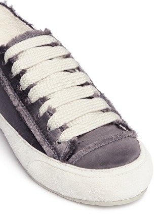 Detail View - Click To Enlarge - PEDRO GARCIA  - 'Parson' satin sneakers
