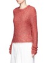 Front View - Click To Enlarge - TIBI - 'Gleam' metallic sweater