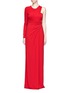 Main View - Click To Enlarge - ALEXANDER WANG - Asymmetric drape one-shoulder crepe gown