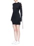 Front View - Click To Enlarge - PORTS 1961 - Cutout sleeve knit sweater dress