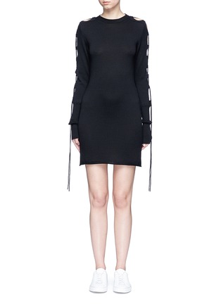 Main View - Click To Enlarge - PORTS 1961 - Cutout sleeve knit sweater dress