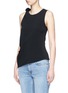 Front View - Click To Enlarge - ACNE STUDIOS - 'Bellair' knotted shoulder tank top