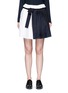 Main View - Click To Enlarge - VICTORIA, VICTORIA BECKHAM - Pinstripe pleat linen-cotton mini skirt