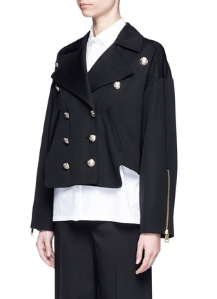 Front View - Click To Enlarge - LANVIN - Double breasted military wool jacket