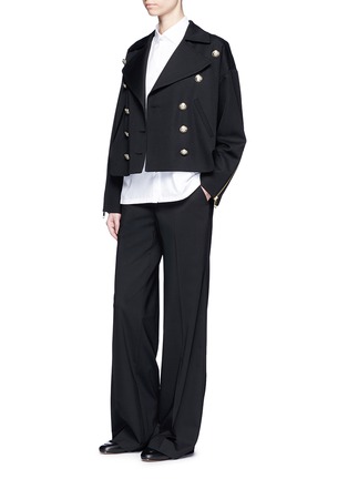 Figure View - Click To Enlarge - LANVIN - Double breasted military wool jacket