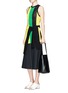 Figure View - Click To Enlarge - PROENZA SCHOULER - Stripe open mesh knit tank top