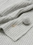 Detail View - Click To Enlarge - MO&CO. EDITION 10 - Pompom pin wool blend wrap cape