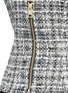 Detail View - Click To Enlarge - LANVIN - Cotton blend tweed bustier top
