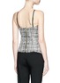Back View - Click To Enlarge - LANVIN - Cotton blend tweed bustier top