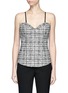 Main View - Click To Enlarge - LANVIN - Cotton blend tweed bustier top