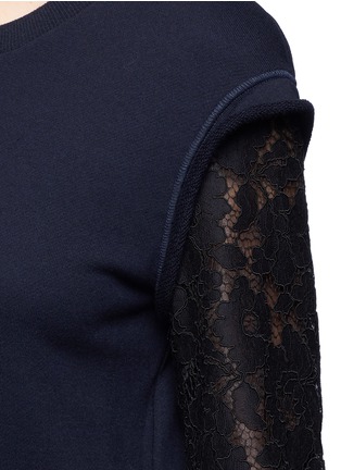 Detail View - Click To Enlarge - 3.1 PHILLIP LIM - Lace sleeve sweatshirt