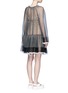Back View - Click To Enlarge - STELLA MCCARTNEY - Star print ruffle trim chiffon dress