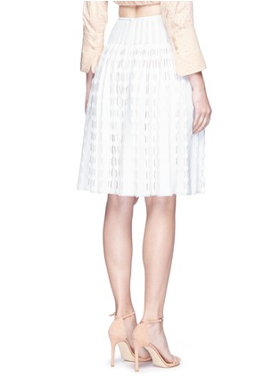 Back View - Click To Enlarge - ALAÏA - 'Bossa Nova' dot stripe knit skirt