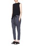 Figure View - Click To Enlarge - BASSIKE - Drop crotch cotton jersey sweatpants
