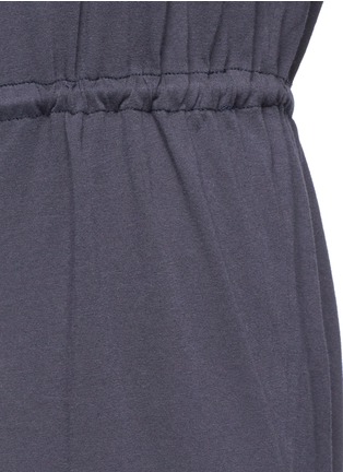Detail View - Click To Enlarge - BASSIKE - Drawstring waist split hem jersey dress