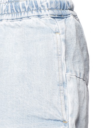 Detail View - Click To Enlarge - BASSIKE - Frayed hem denim boxer shorts