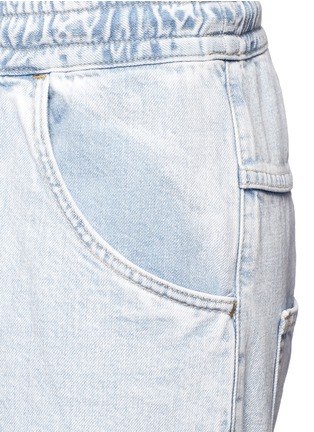 Detail View - Click To Enlarge - BASSIKE - 'Super Lo Slung' cotton denim pants