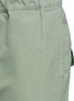 Detail View - Click To Enlarge - BASSIKE - Shoelace drawcord canvas cropped pants