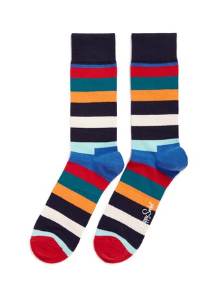 Main View - Click To Enlarge - HAPPY SOCKS - Contrast stripe socks