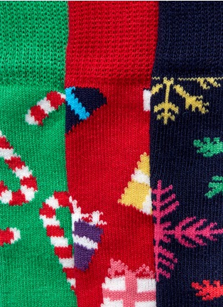 Detail View - Click To Enlarge - HAPPY SOCKS - Christmas socks 3-pair pack