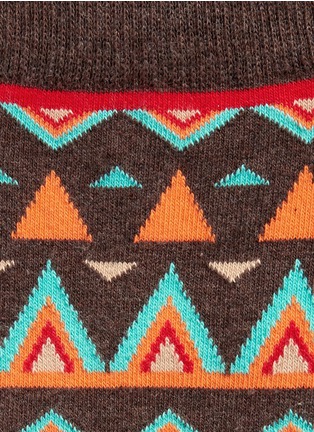 Detail View - Click To Enlarge - HAPPY SOCKS - 'Temple' tribal socks