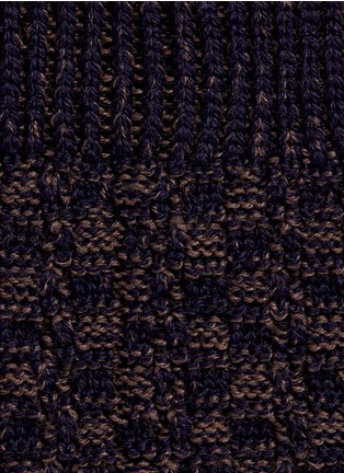 Detail View - Click To Enlarge - FALKE - 'Bed Rock' knit check socks