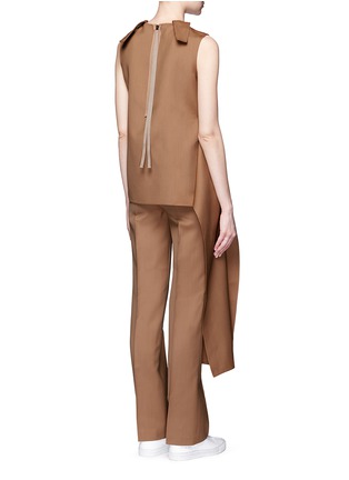 Back View - Click To Enlarge - PORTS 1961 - Drape side wool-silk radzmir top